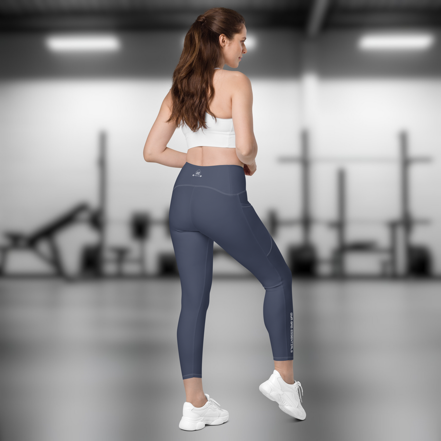 Gym Bag Essentials Leggings with Pockets - Navy