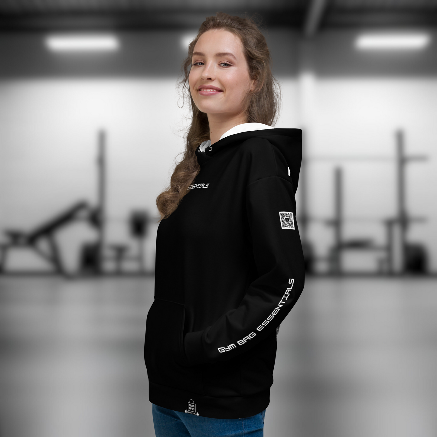 Gym Bag Essentials Contrast Hoodie