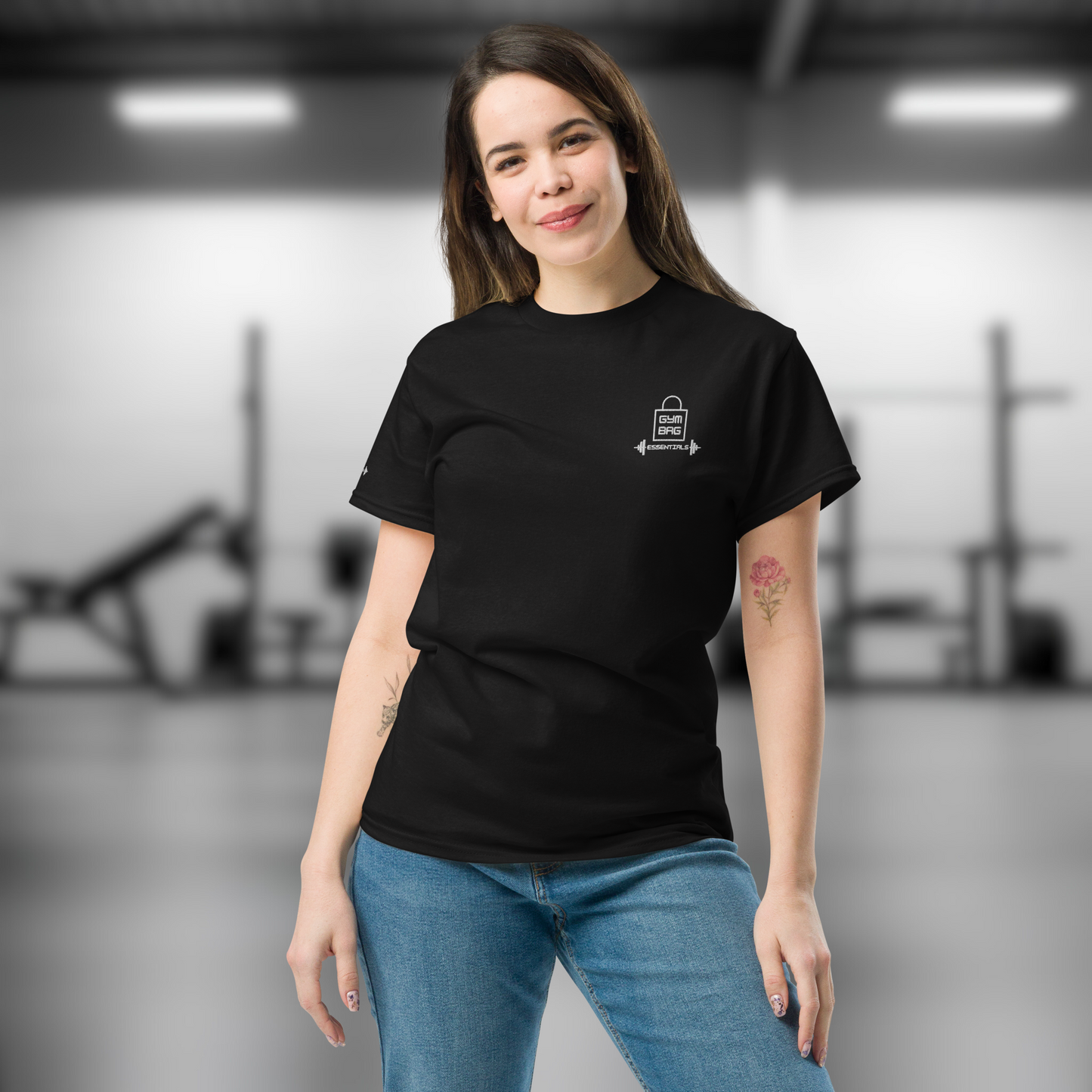 Gym Bag Essentials Classic Embroidered Tee - Fade