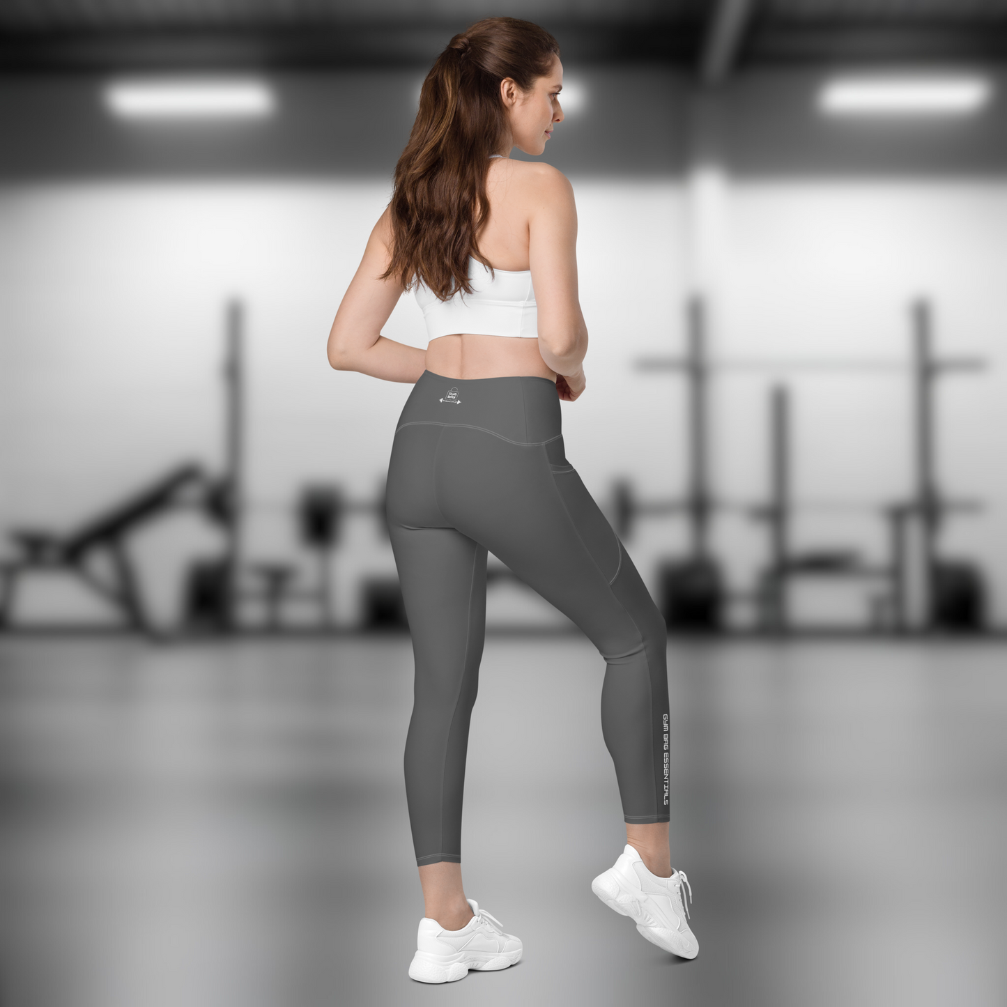 Gym Bag Essentials Leggings with Pockets - Charcoal