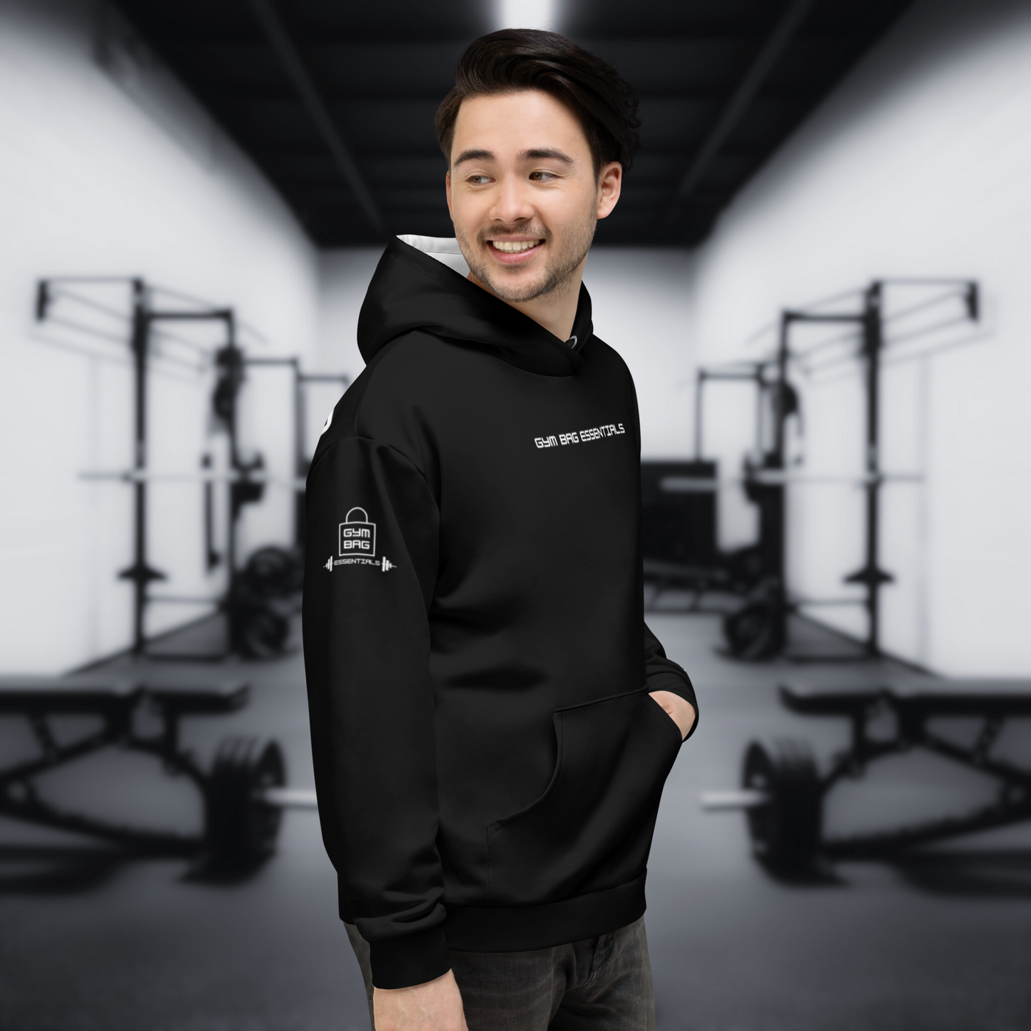Gym Bag Essentials Contrast Hoodie