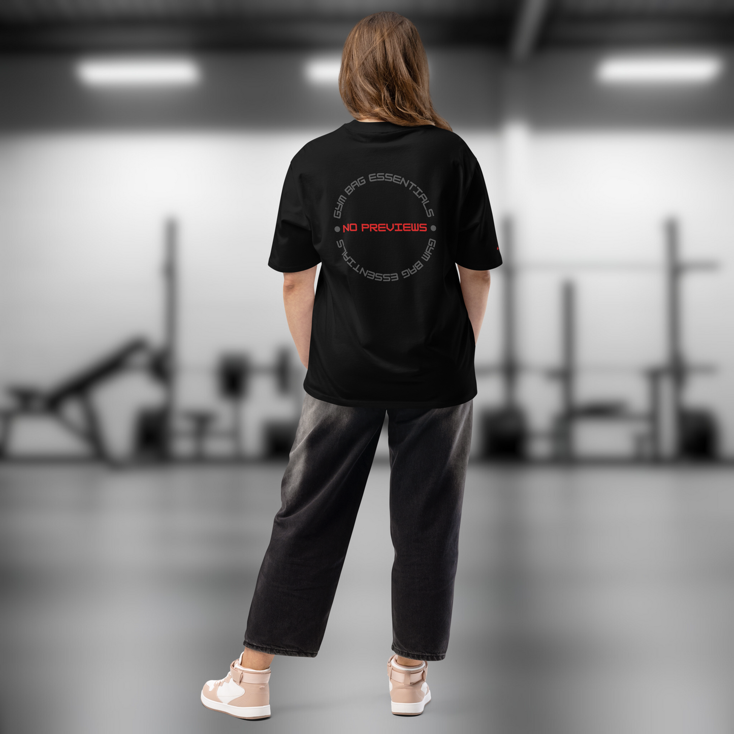 Gym Bag Essentials Oversized Heavyweight Tee - No Previews