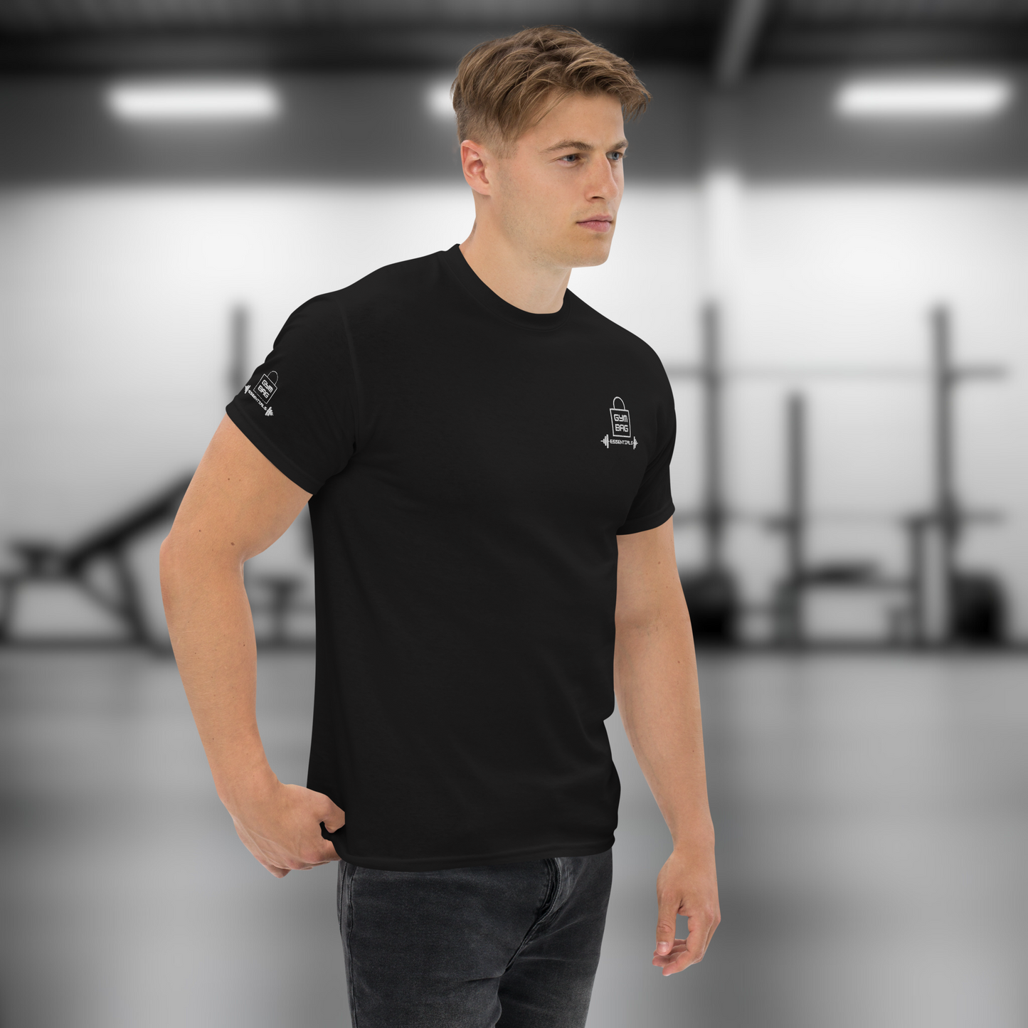 Gym Bag Essentials Classic Embroidered Tee - Fade