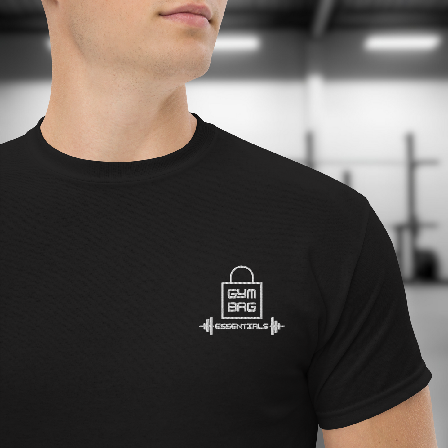 Gym Bag Essentials Classic Embroidered Tee - Fade