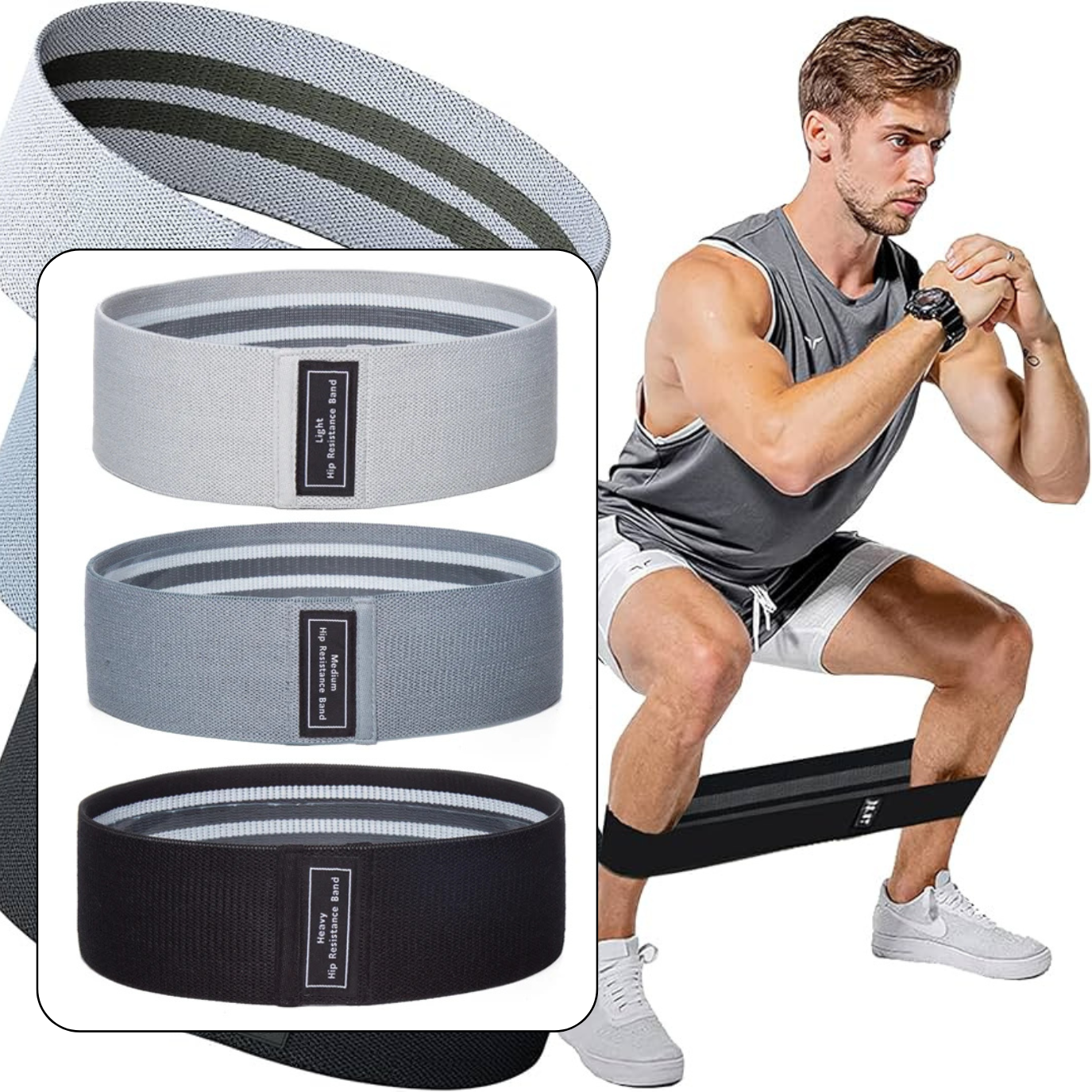Hip Rotation Resistance Band (Booty Band)