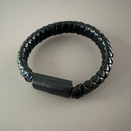 Leather Braided Bracelet Charging Cable