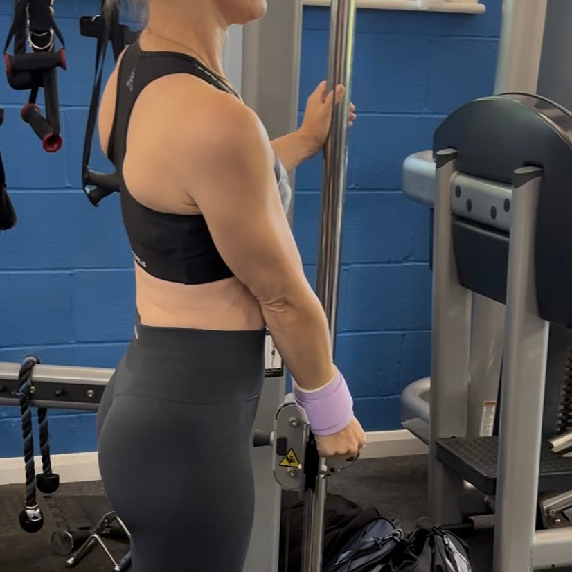 Neoprene Gym Ankle Straps with Double D-Ring Adjustable Cuff (Pastel)