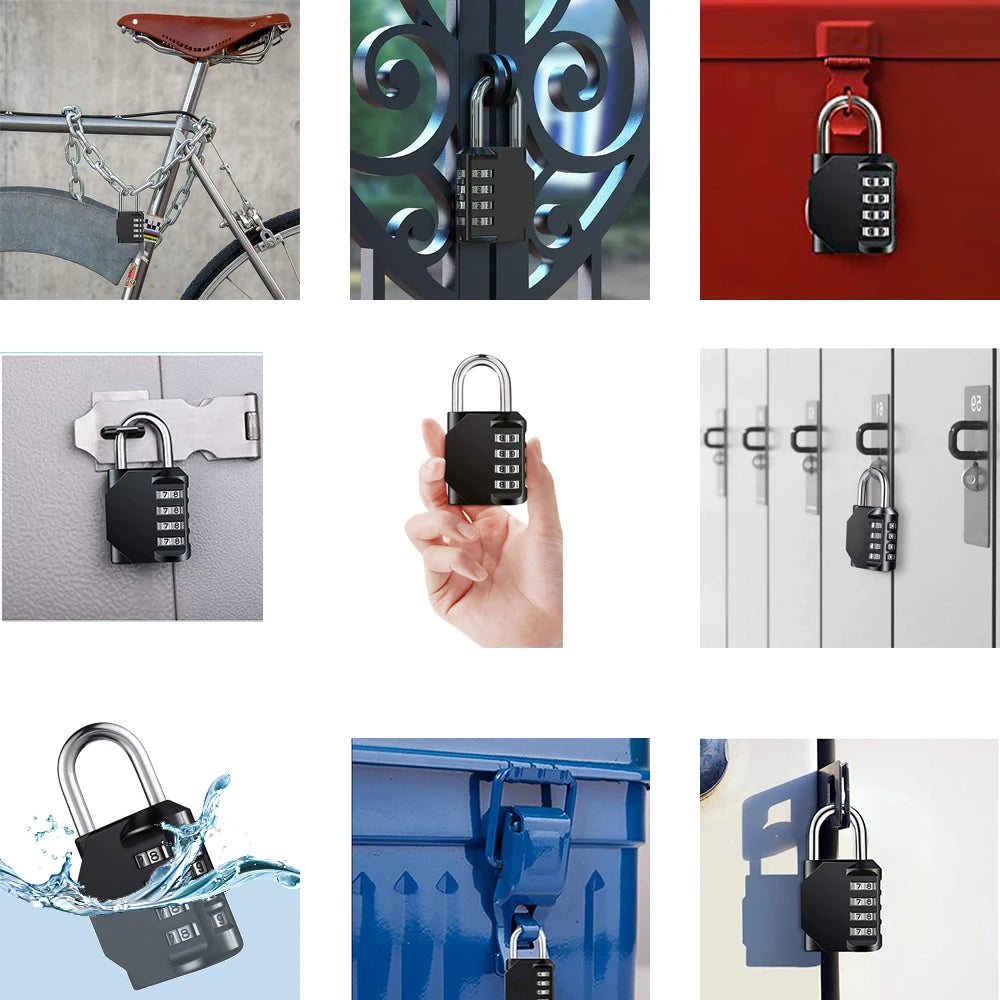 4 Digit Combination Gym Padlock
