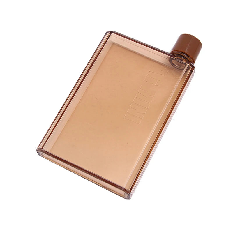 Notebook Size Flat Water Bottle