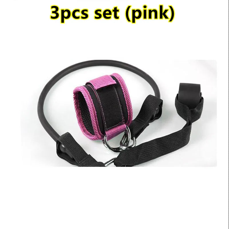 Neoprene Gym Ankle Straps with Double D-Ring Adjustable Cuff