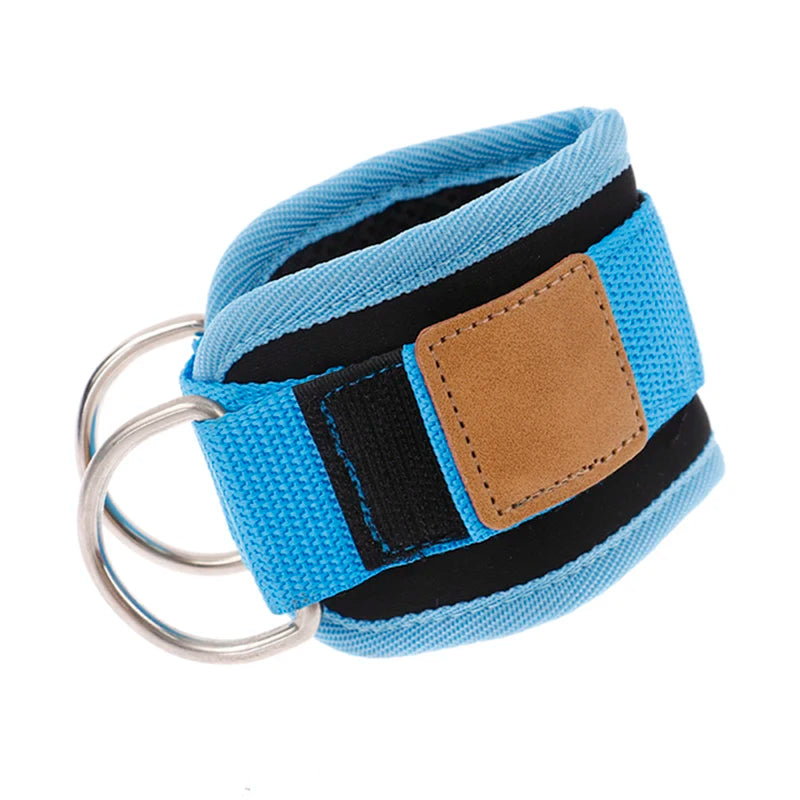 Neoprene Gym Ankle Strap with Double D-Ring Adjustable Cuff