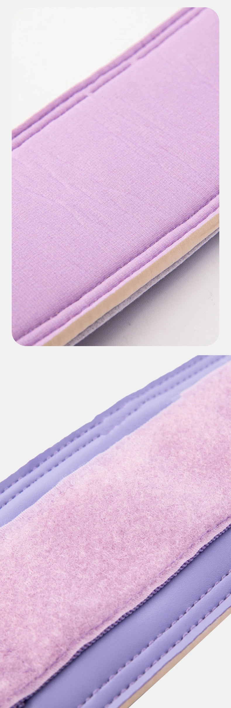 Neoprene Gym Ankle Straps with Double D-Ring Adjustable Cuff (Pastel)