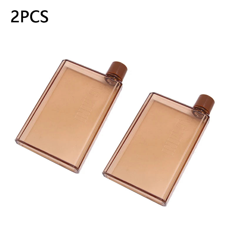 Notebook Size Flat Water Bottle
