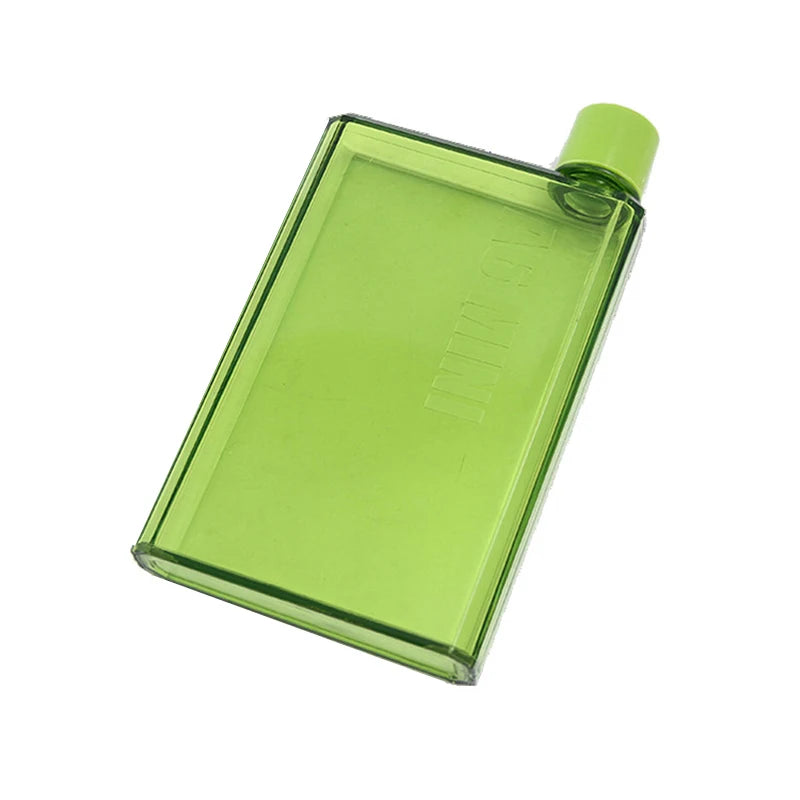 Notebook Size Flat Water Bottle