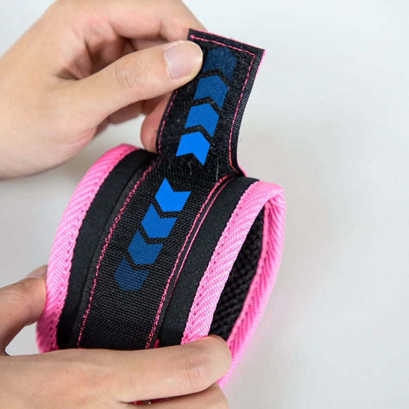 Neoprene Gym Ankle Strap with Double D-Ring Adjustable Cuff