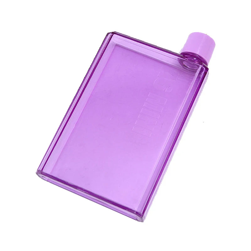 Notebook Size Flat Water Bottle