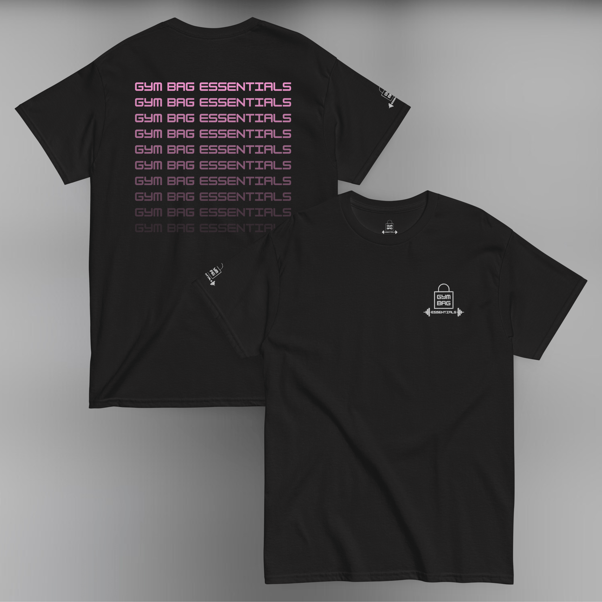 Gym Bag Essentials Classic Embroidered Tee - Fade - Gym Bag Essentials