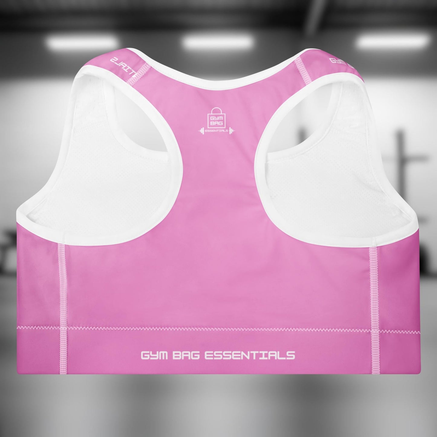 Gym Bag Essentials Padded Sports Bra - Pink - Gym Bag Essentials