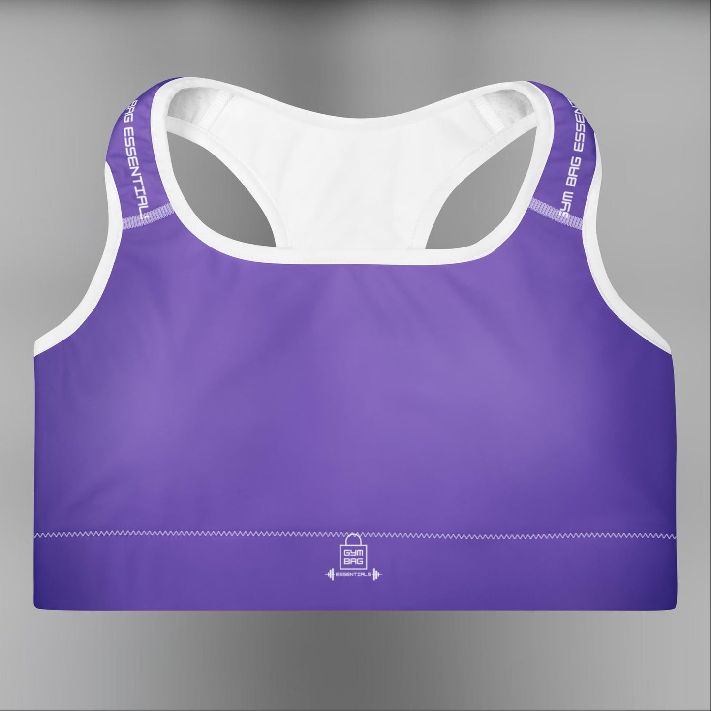 Gym Bag Essentials Padded Sports Bra - Purple - Gym Bag Essentials