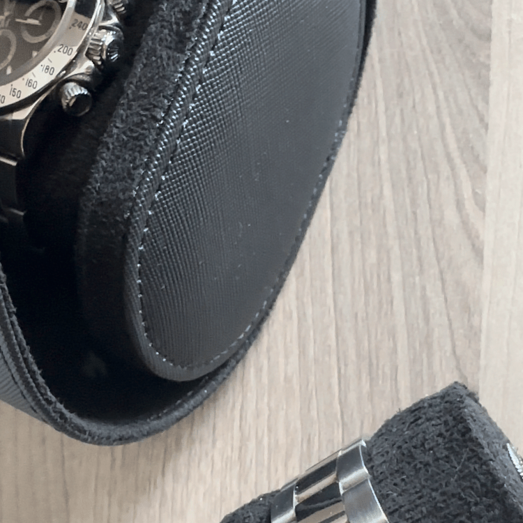 Luxury Leather Watch Travel Storage Roll - Gym Bag Essentials