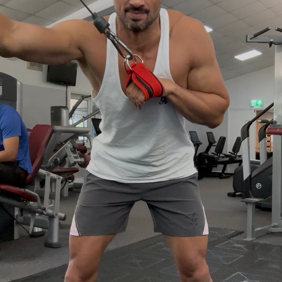 Neoprene Gym Ankle Straps with Double D - Ring Adjustable Cuff - Gym Bag Essentials