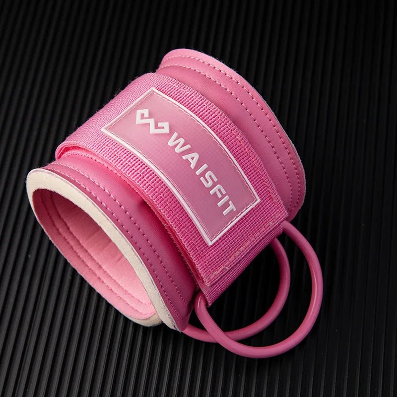 Neoprene Gym Ankle Straps with Double D - Ring Adjustable Cuff (Pastel) - Gym Bag Essentials