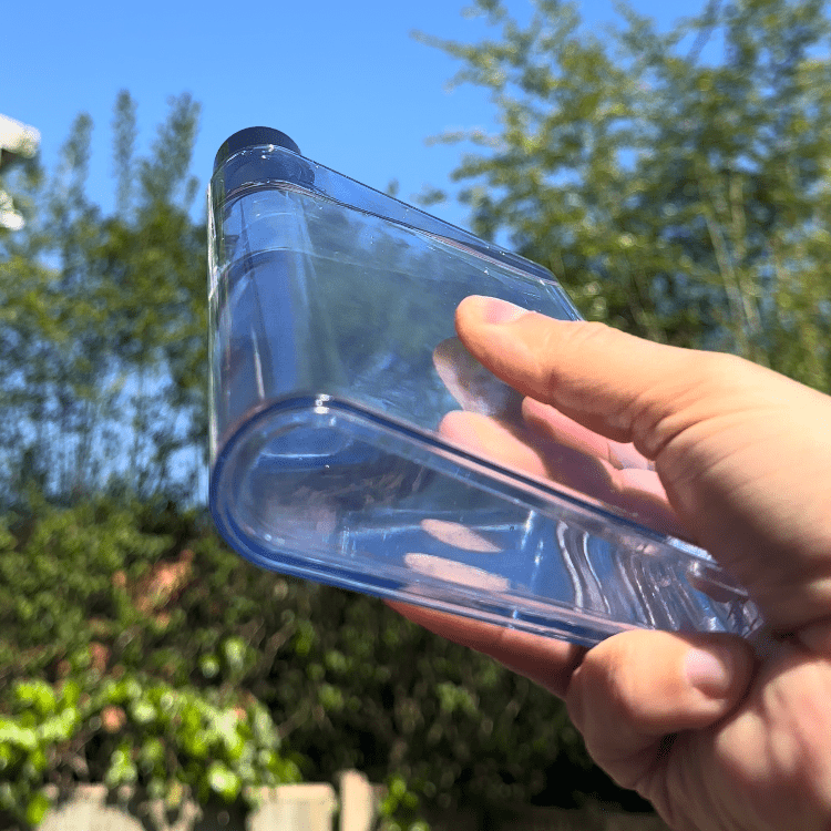 Notebook Size Flat Water Bottle - Gym Bag Essentials