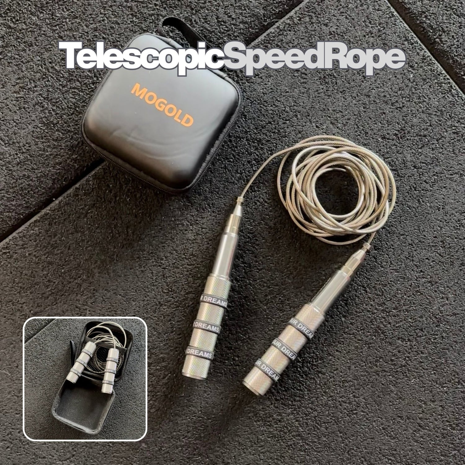 Telescopic Speed Skipping Rope - Gym Bag Essentials