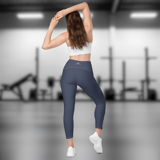 Gym Bag Essentials Leggings with Pockets - Navy