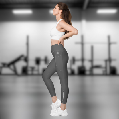 Gym Bag Essentials Leggings with Pockets - Charcoal