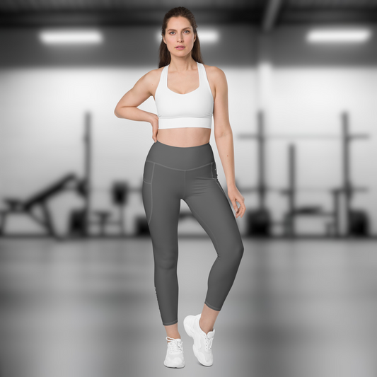 Gym Bag Essentials Leggings with Pockets - Charcoal