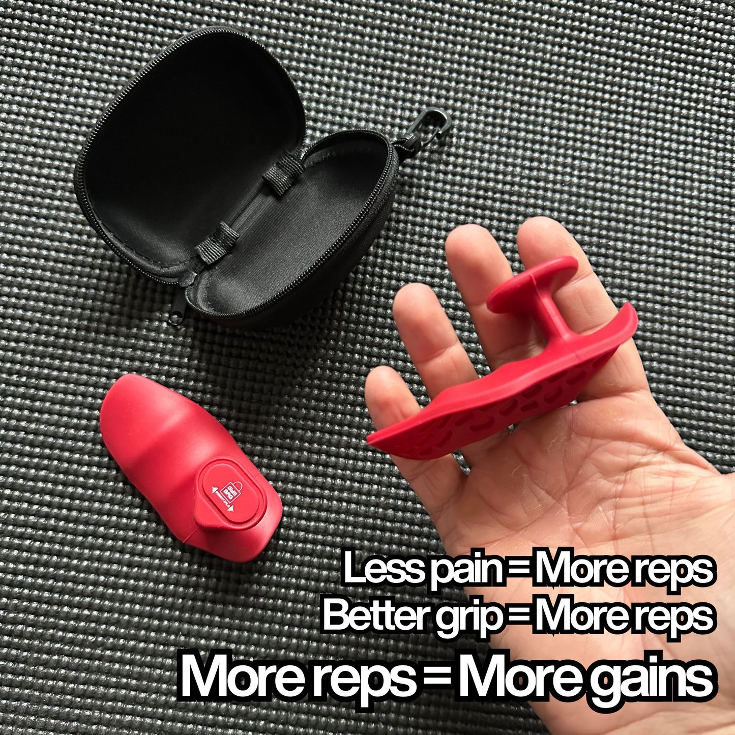 Silicone Gym Grips with case