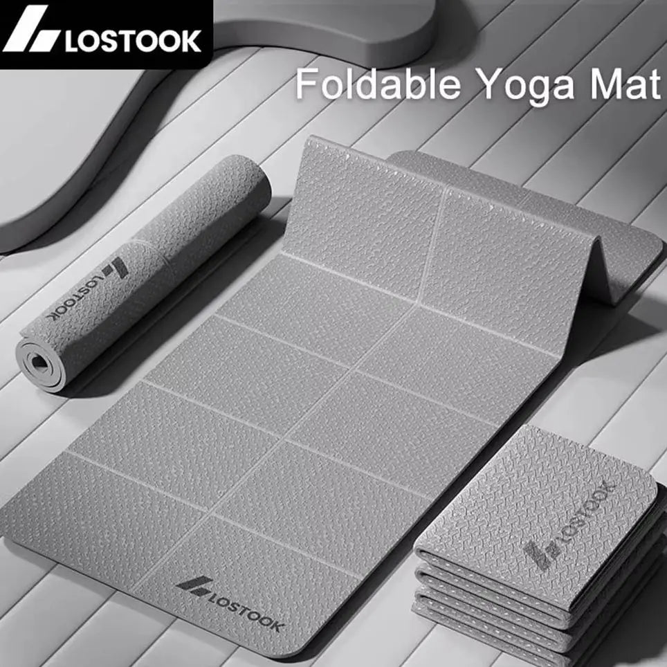 4mm Thick Foldable Yoga/Gym Mat - 183cm x 61cm - Gym Bag Essentials