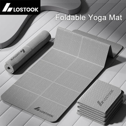 4mm Thick Foldable Yoga/Gym Mat - 183cm x 61cm - Gym Bag Essentials