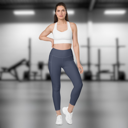 Gym Bag Essentials Leggings with Pockets - Navy