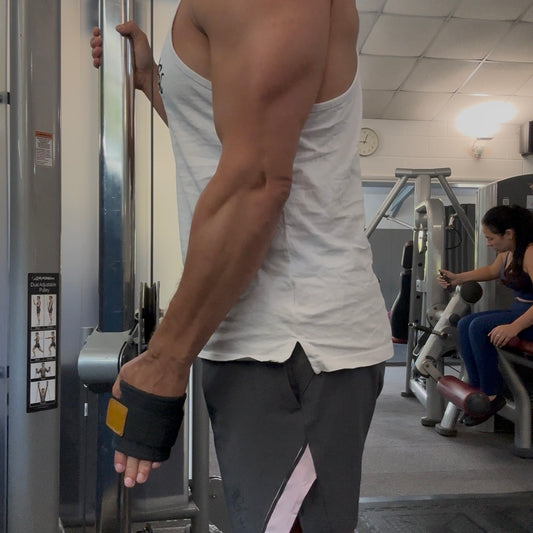 Neoprene Gym Ankle Strap with Double D-Ring Adjustable Cuff