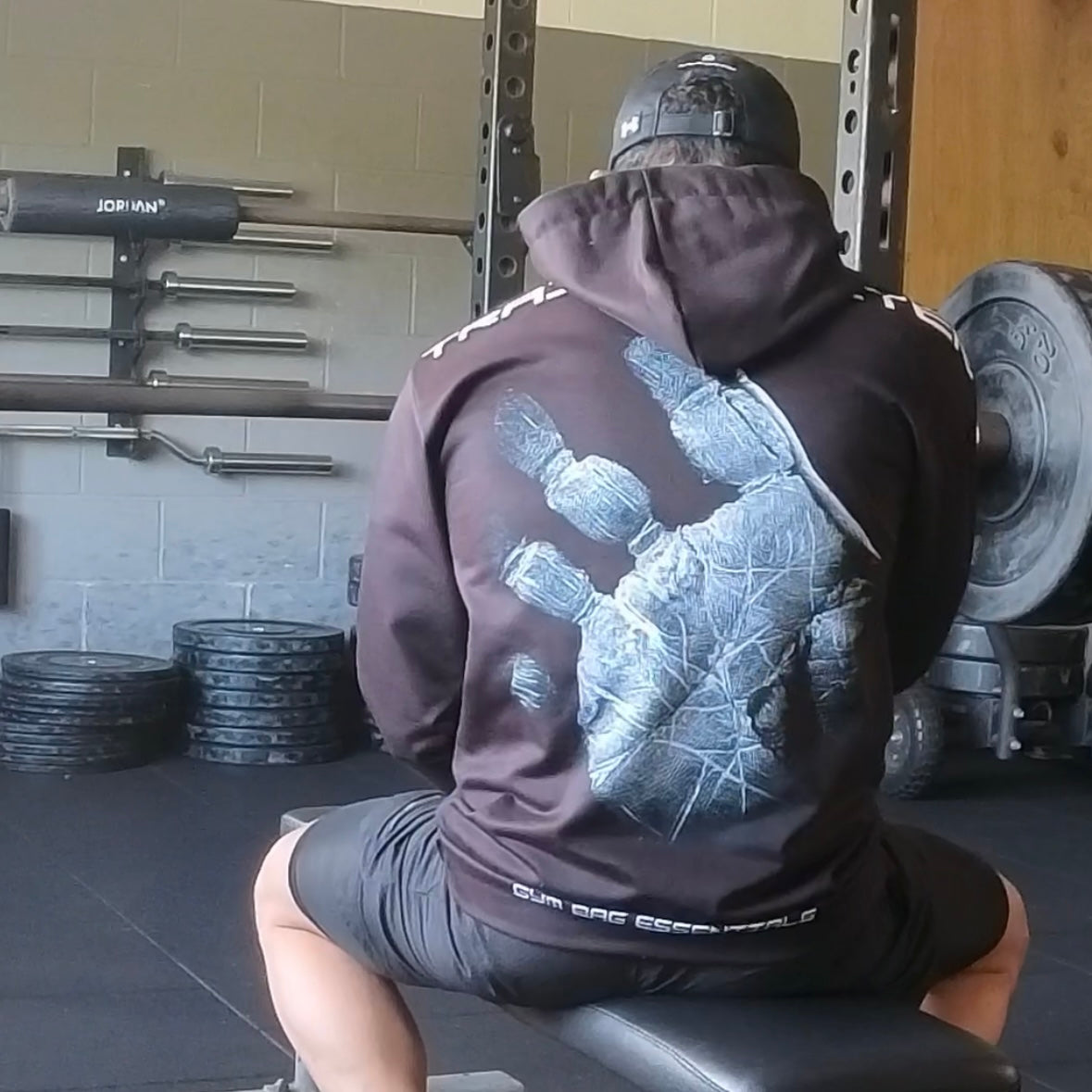 Gym Bag Essentials Contrast Hoodie