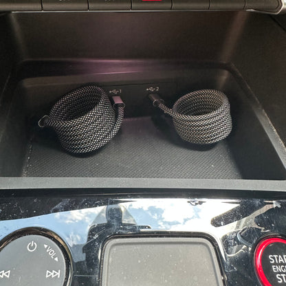 Magnetically Coiled Fast Charging Braided Charging Cable
