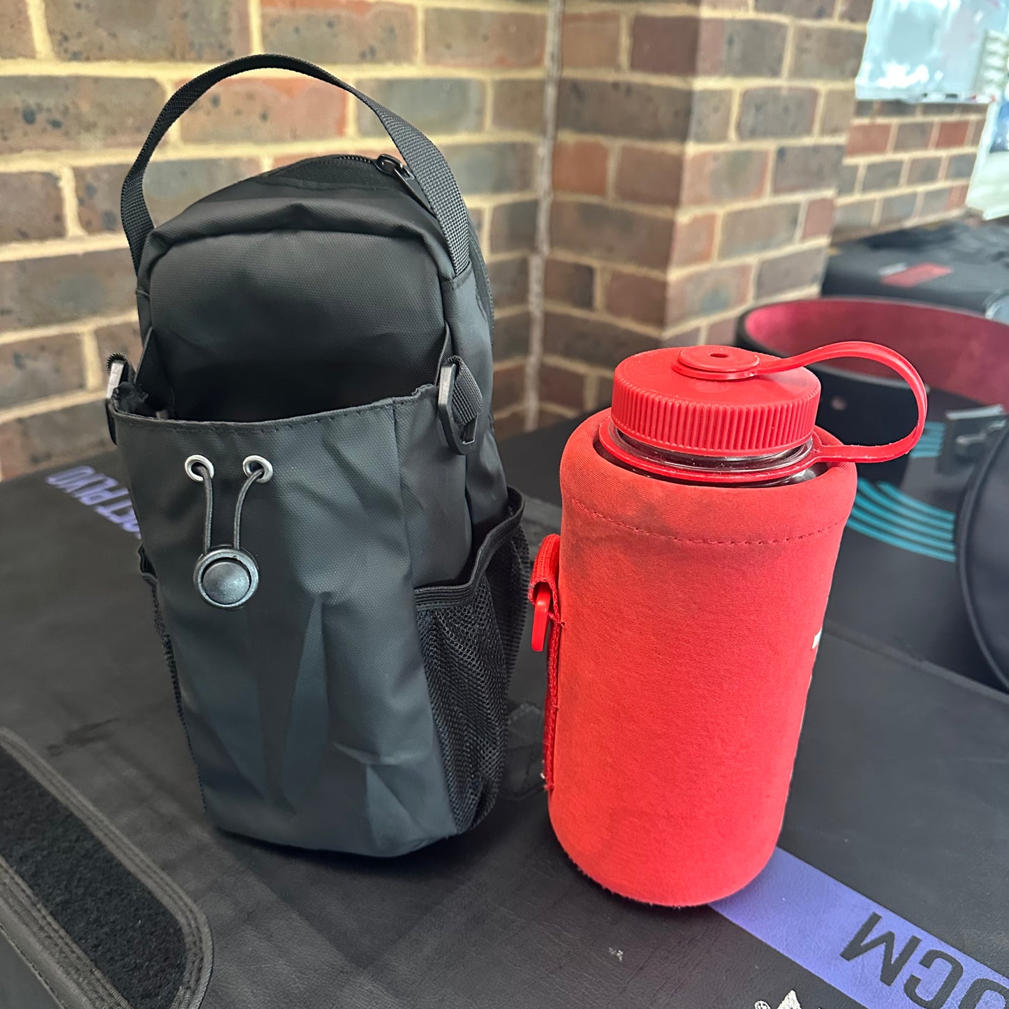 Magnetic Water Bottle and Accessories Bag
