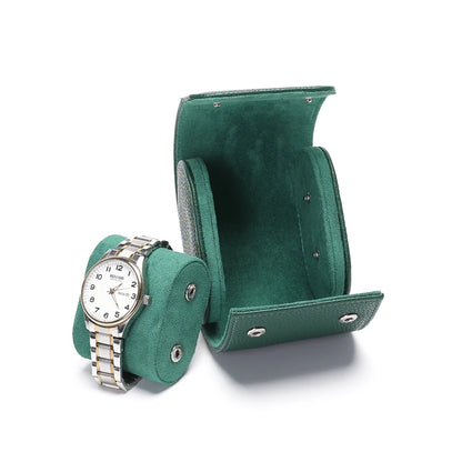 Luxury Leather Watch Travel Storage Roll