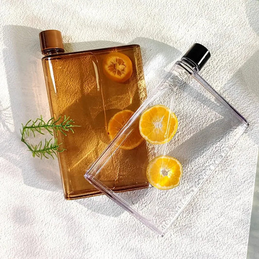 Notebook Size Flat Water Bottle