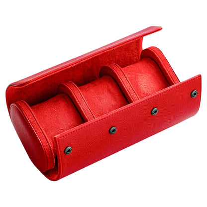 Luxury Leather Watch Travel Storage Roll