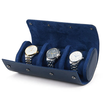 Luxury Leather Watch Travel Storage Roll