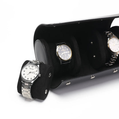 Luxury Leather Watch Travel Storage Roll