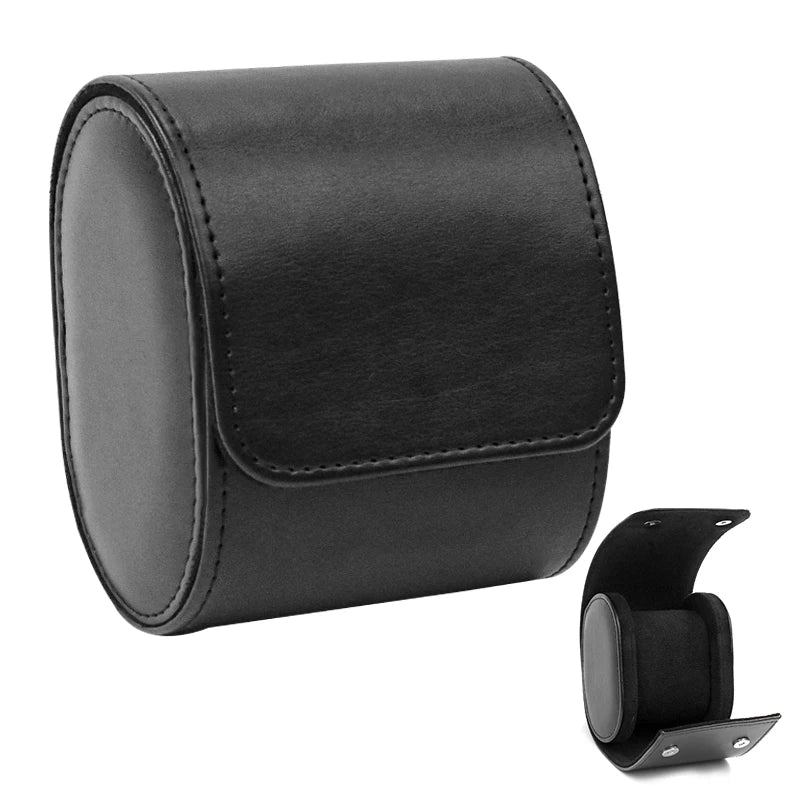 Luxury Leather Watch Travel Storage Roll
