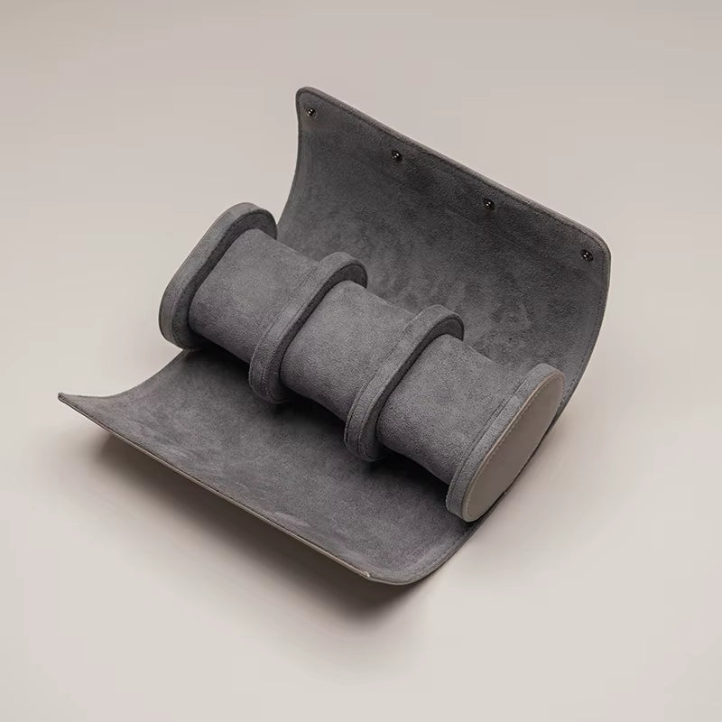 Luxury Leather Watch Travel Storage Roll
