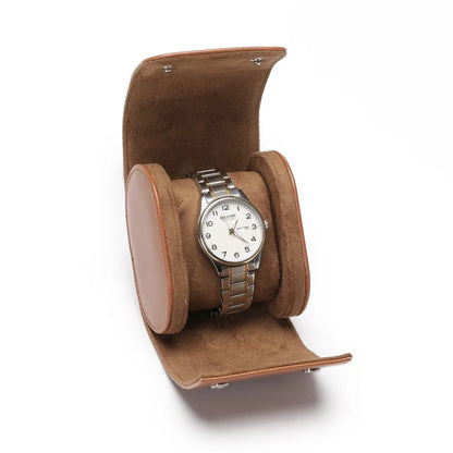 Luxury Leather Watch Travel Storage Roll