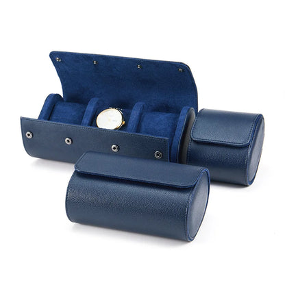 Luxury Leather Watch Travel Storage Roll