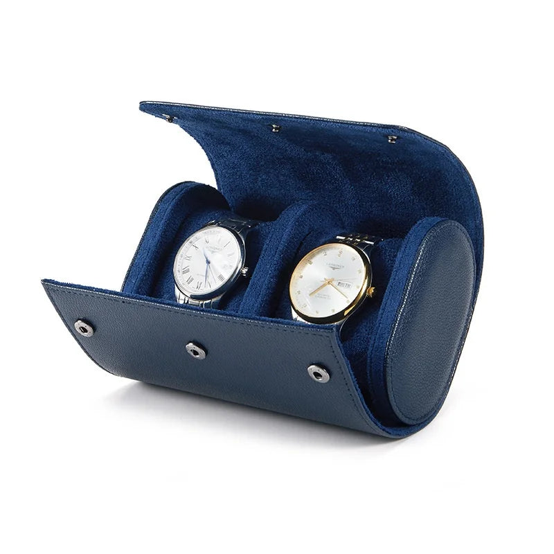 Luxury Leather Watch Travel Storage Roll