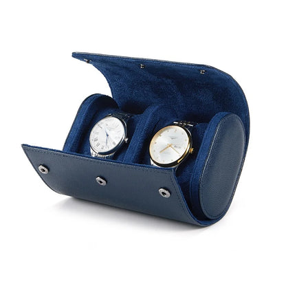 Luxury Leather Watch Travel Storage Roll